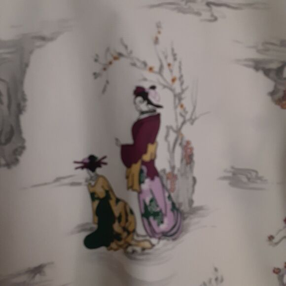 Vintage Rare Asian Blouse &button Up Duo Versatile Unique - Picture 2 of 12